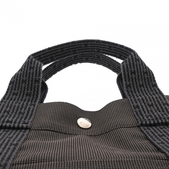 HERMES Canvas Tote Bag Air Line MM Grey Unisex - Picture 5 of 13